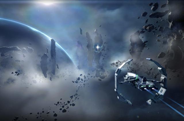 Eve Online spaceship.