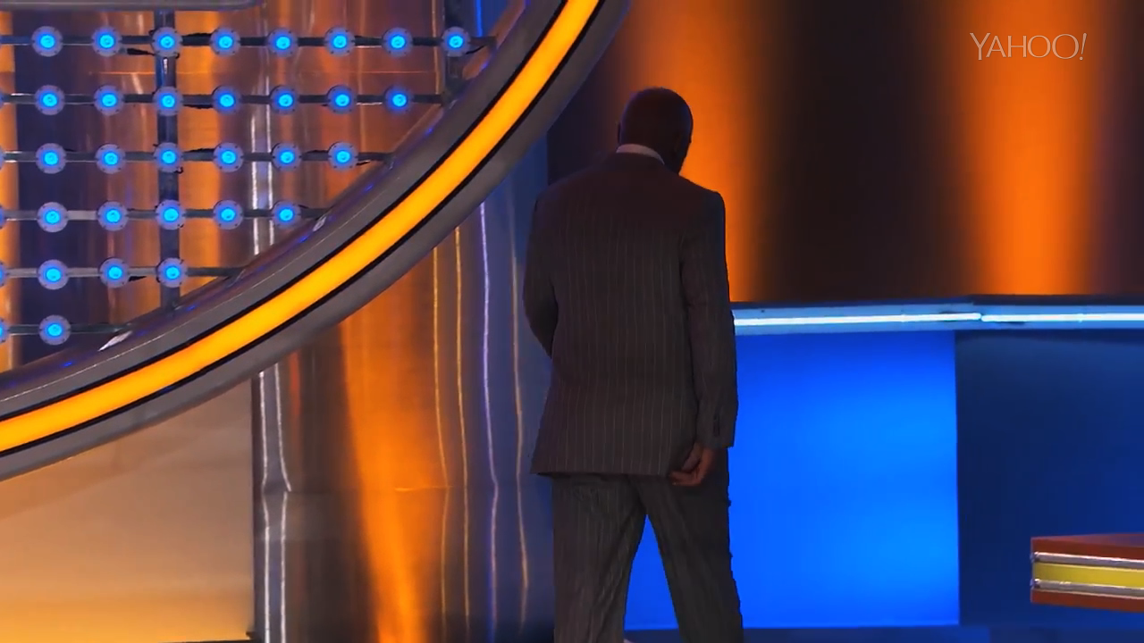 steve harvey walks off set of family feud