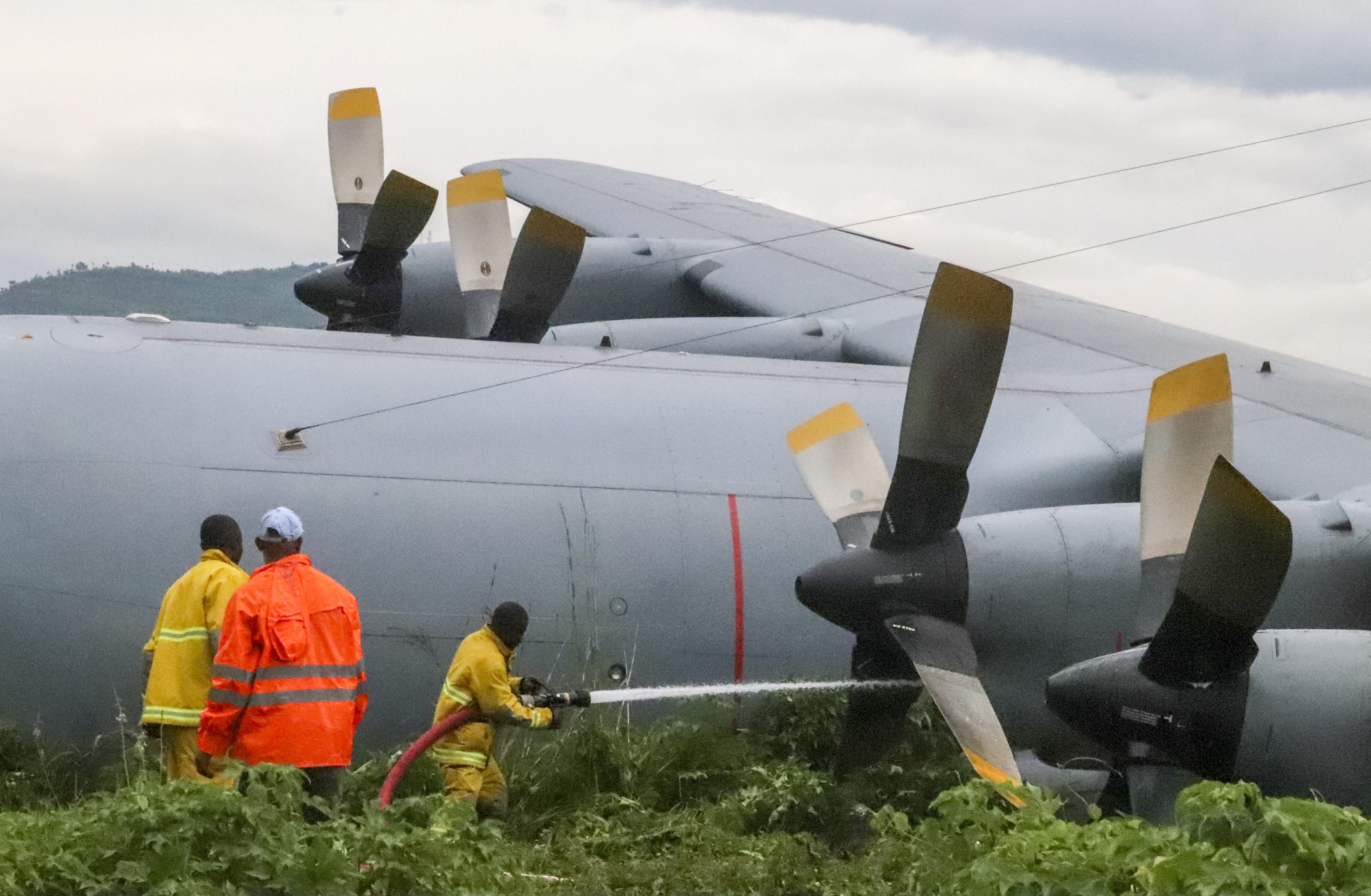 UN South African military plane crashlands in Congo