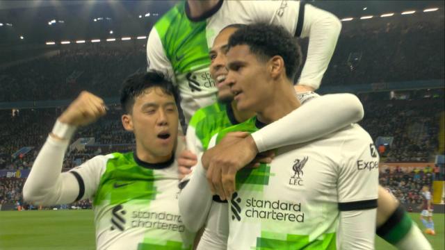 Quansah heads Liverpool 3-1 in front of Villa