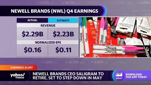 Newell Brands forecasts declining sales, CEO to retire