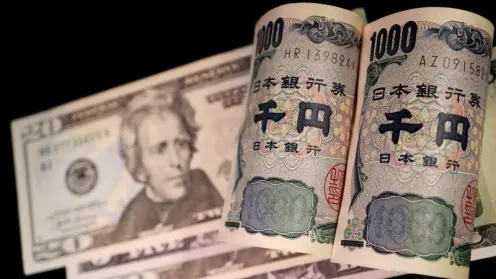 The yen jumped suddenly against the dollar on Monday, with traders citing yen-buying intervention by Japanese authorities to boost the currency that is languishing near 34-year lows.  The dollar fell sharply to 156.55 yen from as high as 160.245 earlier in the day.  Trade sources said Japanese banks were seen selling dollars for yen.