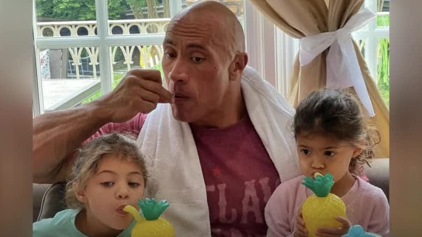 Dwayne The Rock Johnson Hilariously Captures Fatherhood With This Chaotic  Video. – InspireMore