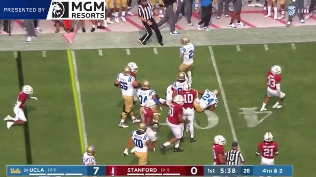 Highlights: Dorian Thompson-Robinson combines for four touchdowns as No. 24 UCLA football opens Pac-12 play with 35-24 victory over Stanford