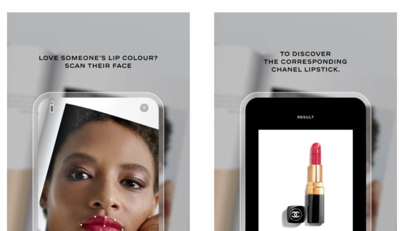 Chanel Lipscanner app 