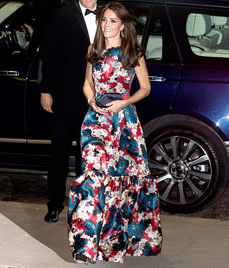 floral black tie dress