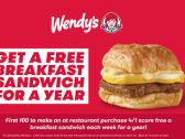 We Aren't Foolin': Philadelphia Area Wendy's Restaurants Offer FREE Wendy's Breakfast Sandwiches for One Year!