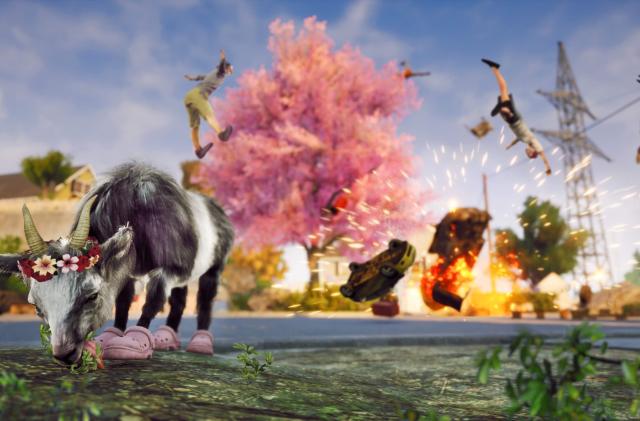 Goat Simulator 3's headbutting mayhem finally arrives to mobile