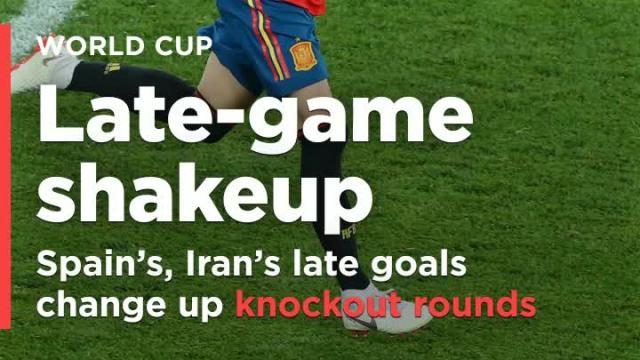 Spain's, Iran's late goals changed the course of the World Cup knockout rounds