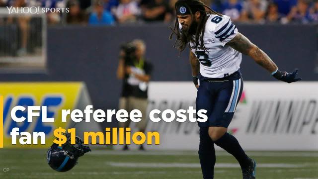 CFL referee costs fan $1 million