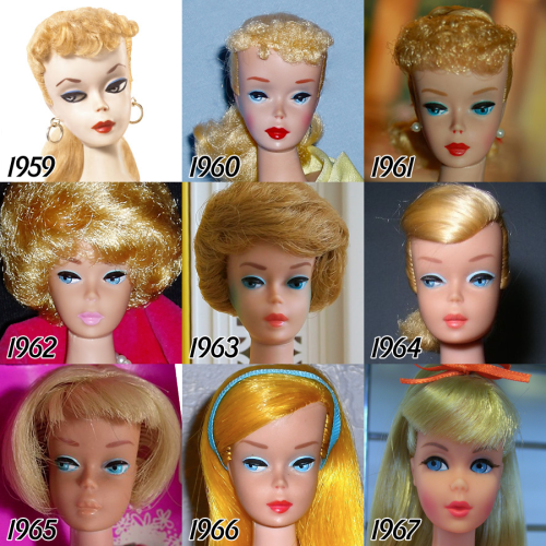 Onhandig B olie vergroting Barbie turns 57: See how her face has changed over the years