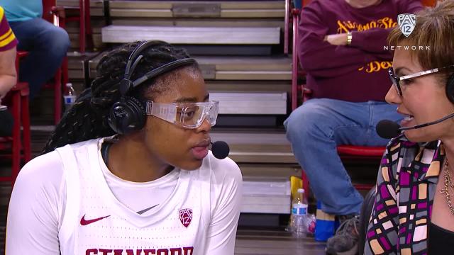 Stanford's Francesca Belibi: 'Our depth' will be scary in Pac-12 tournament