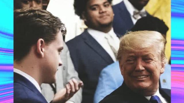 President Donald Trump hosts LSU at the White House