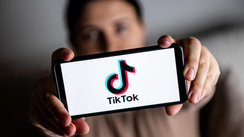 POLAND - 2023/01/06: In this photo illustration a TikTok logo is seen displayed on a smartphone. (Photo Illustration by Mateusz Slodkowski/SOPA Images/LightRocket via Getty Images)