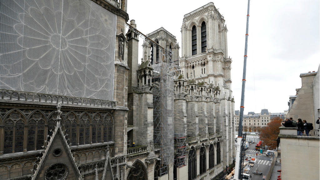 A rare look at restoration of Paris's Notre-Dame Cathedral