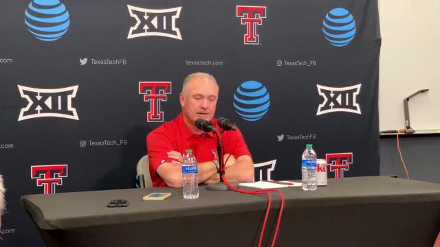 Texas Tech coach Joey McGuire discusses incident(s) after win over No. 22 Texas