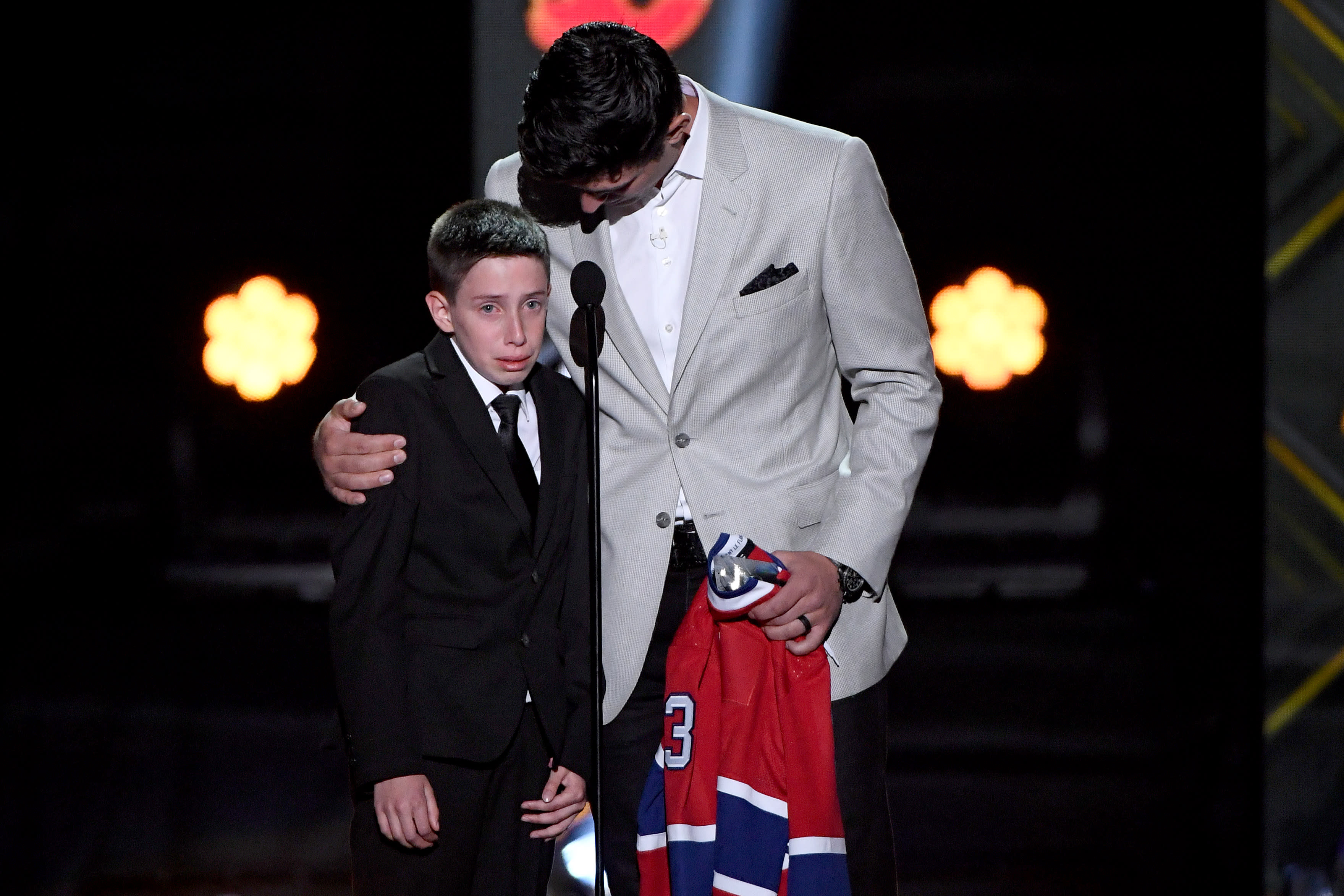 fan for emotional moment at NHL Awards