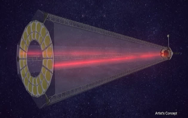 DARPA tests ground-based prototype of its folding space telescope (video)