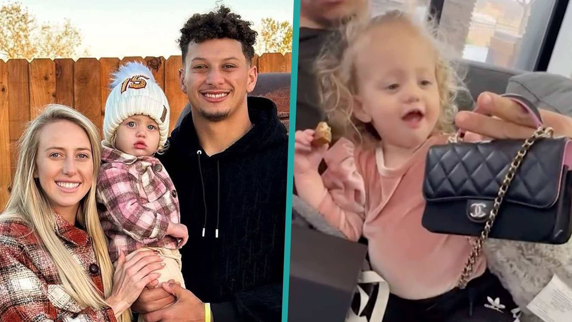 Patrick Mahomes' Daughter Cuddles Baby Brother on 2nd Birthday