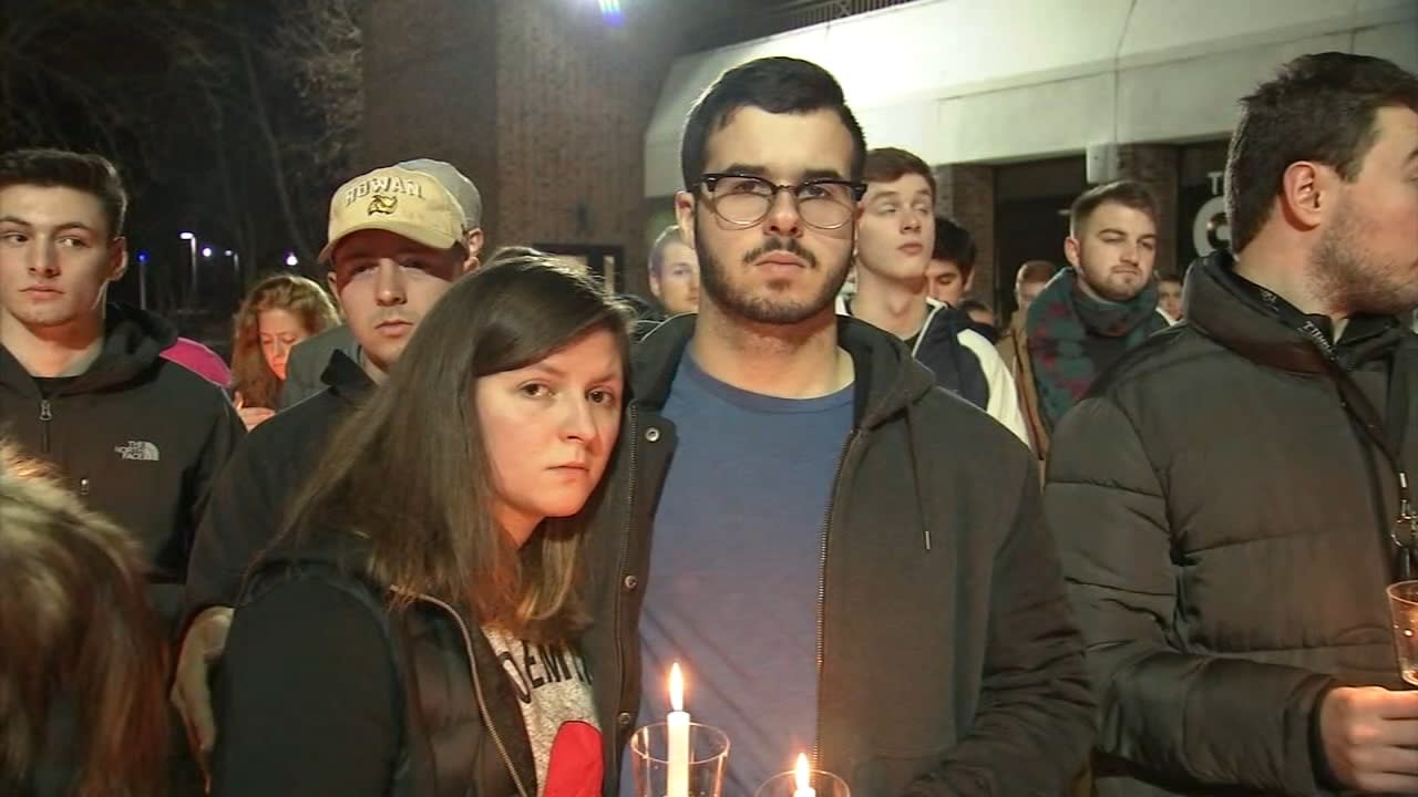 Rowan University students hold vigil following recent suicides on campus