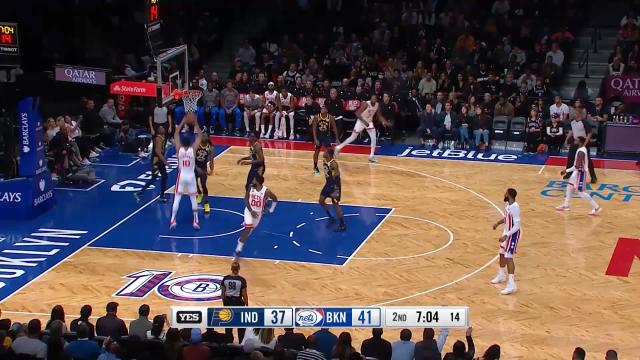 Ben Simmons with a dunk vs the Indiana Pacers