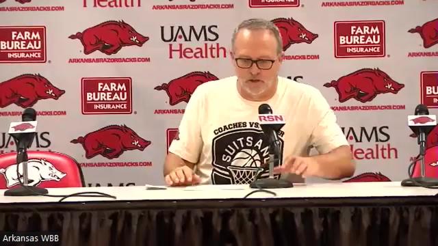 WATCH: Arkansas women's basketball coach Mike Neighbors recaps loss to Ole Miss