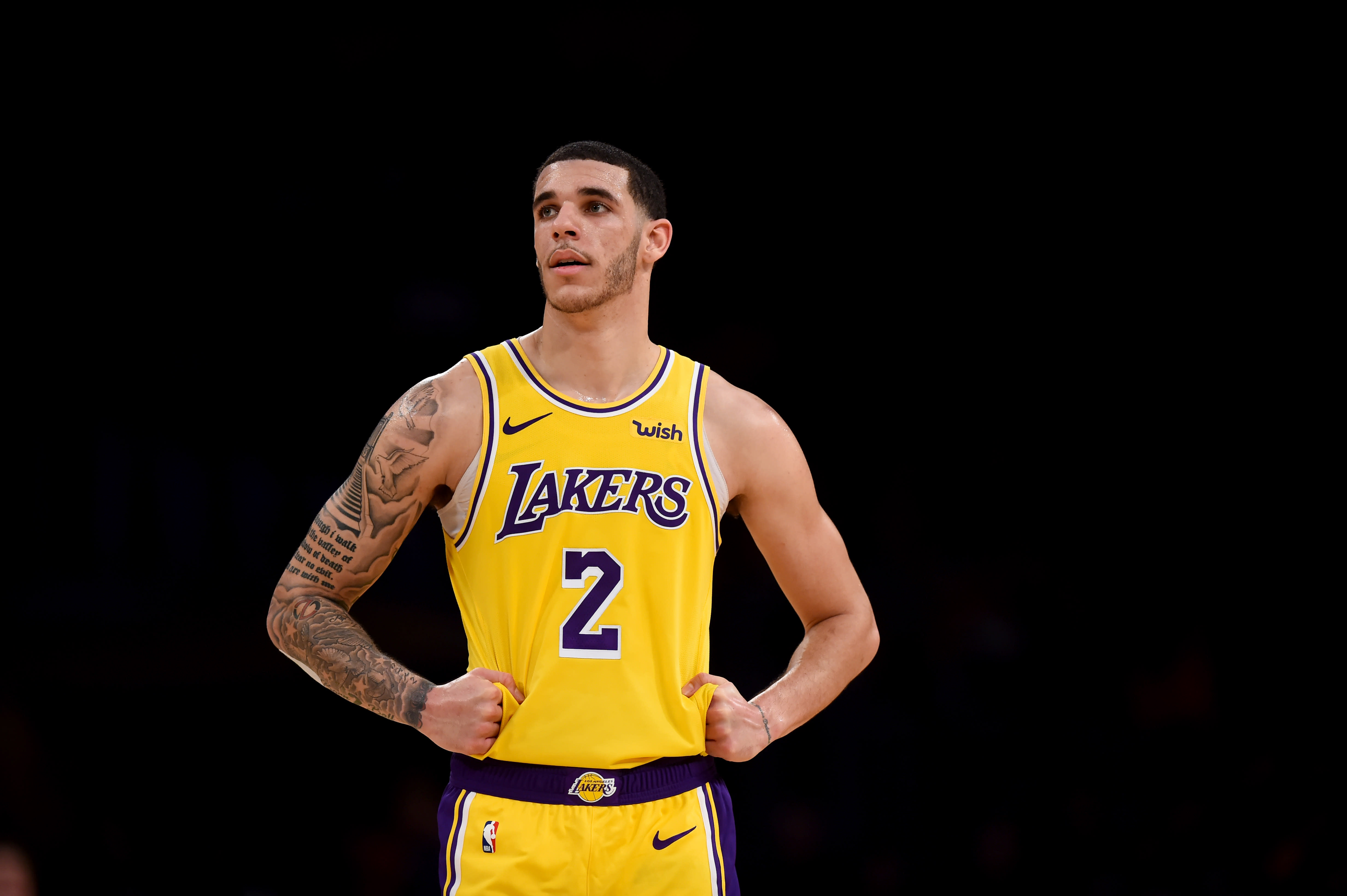 lonzo ball wish jersey