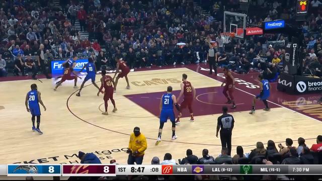 Moritz Wagner with a dunk vs the Cleveland Cavaliers