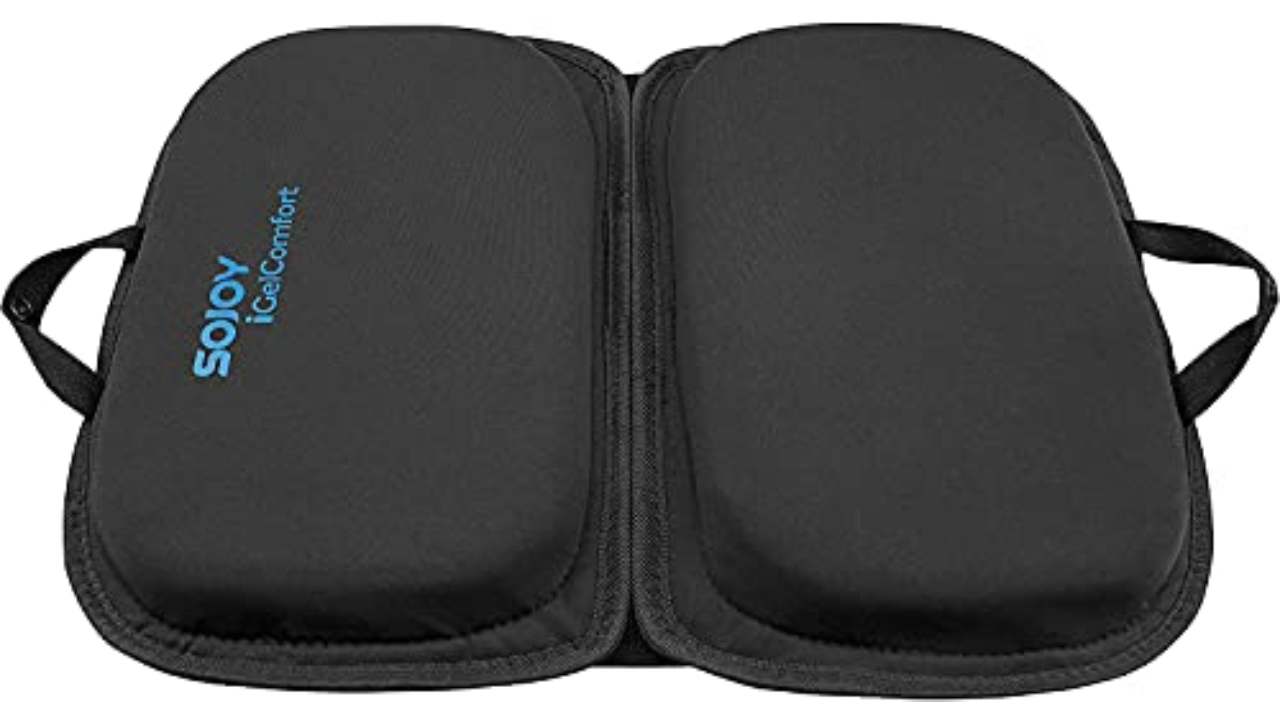 iHealthComfort Gel&Memory Foam Lumbar Support Pillow Back Cushion