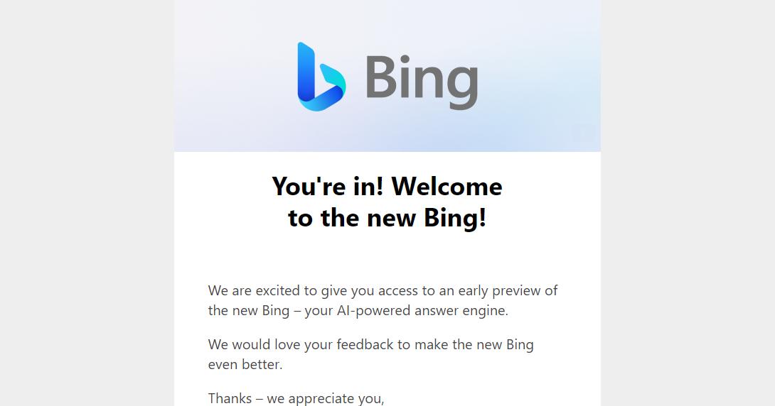 Microsoft begins making Bing Chat AI searches available to everyone