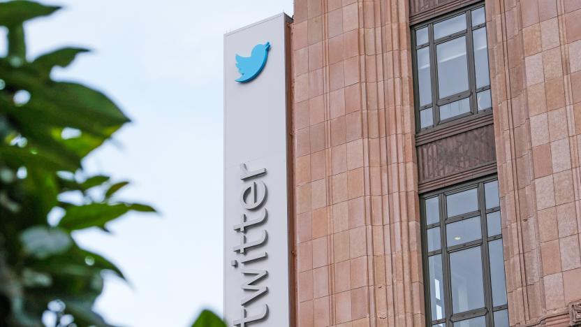 SAN FRANCISCO, CA - NOVEMBER 04: Twitter headquarters stands on 10th Street on November 4, 2022 in San Francisco, California. Twitter Inc reportedly began laying off employees across its departments on Friday as new owner Elon Musk is reportedly looking to cut around half of the company's workforce. 