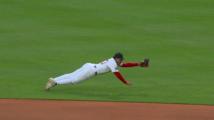 David Hamilton's diving stop and throw