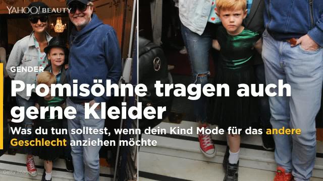 Junge tragen kleider als musste