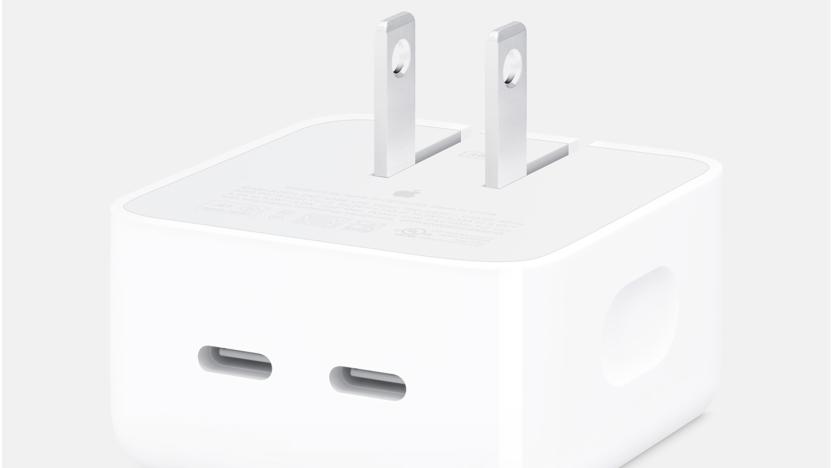 Apple dual-port USB-C power adapter for MacBook Air M2