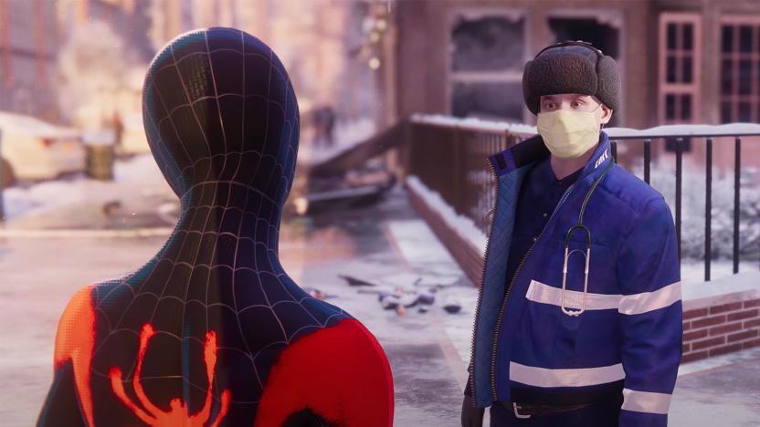 'Into the Spider-Verse' suit in 'Spider-Man: Miles Morales' for PS5 and PS4