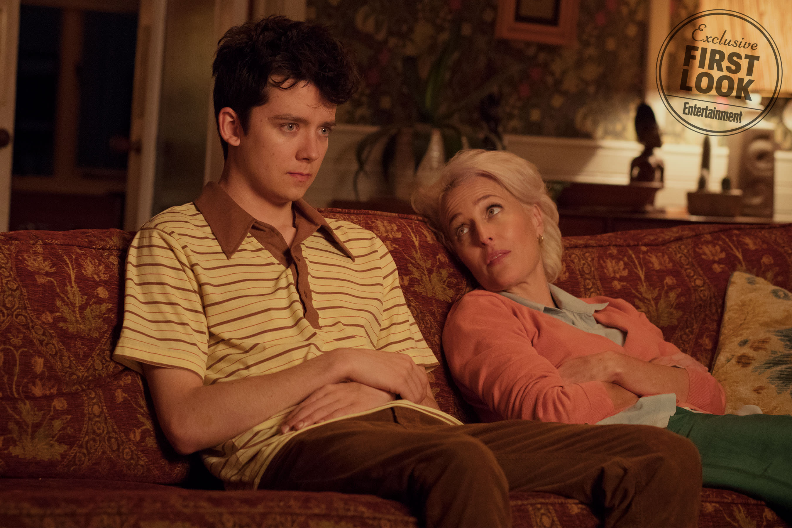 First Look See Gillian Anderson And Asa Butterfield As Mother And Son