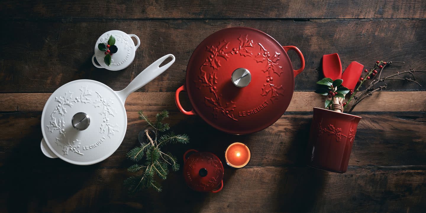 Le Creuset's New Christmas Collection Is Making Us Feel All Kinds Of Ways
