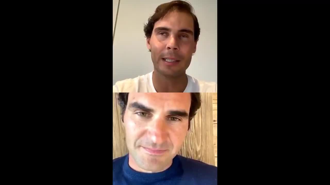 Rafael Nadals blunders in Instagram live with Roger Federer