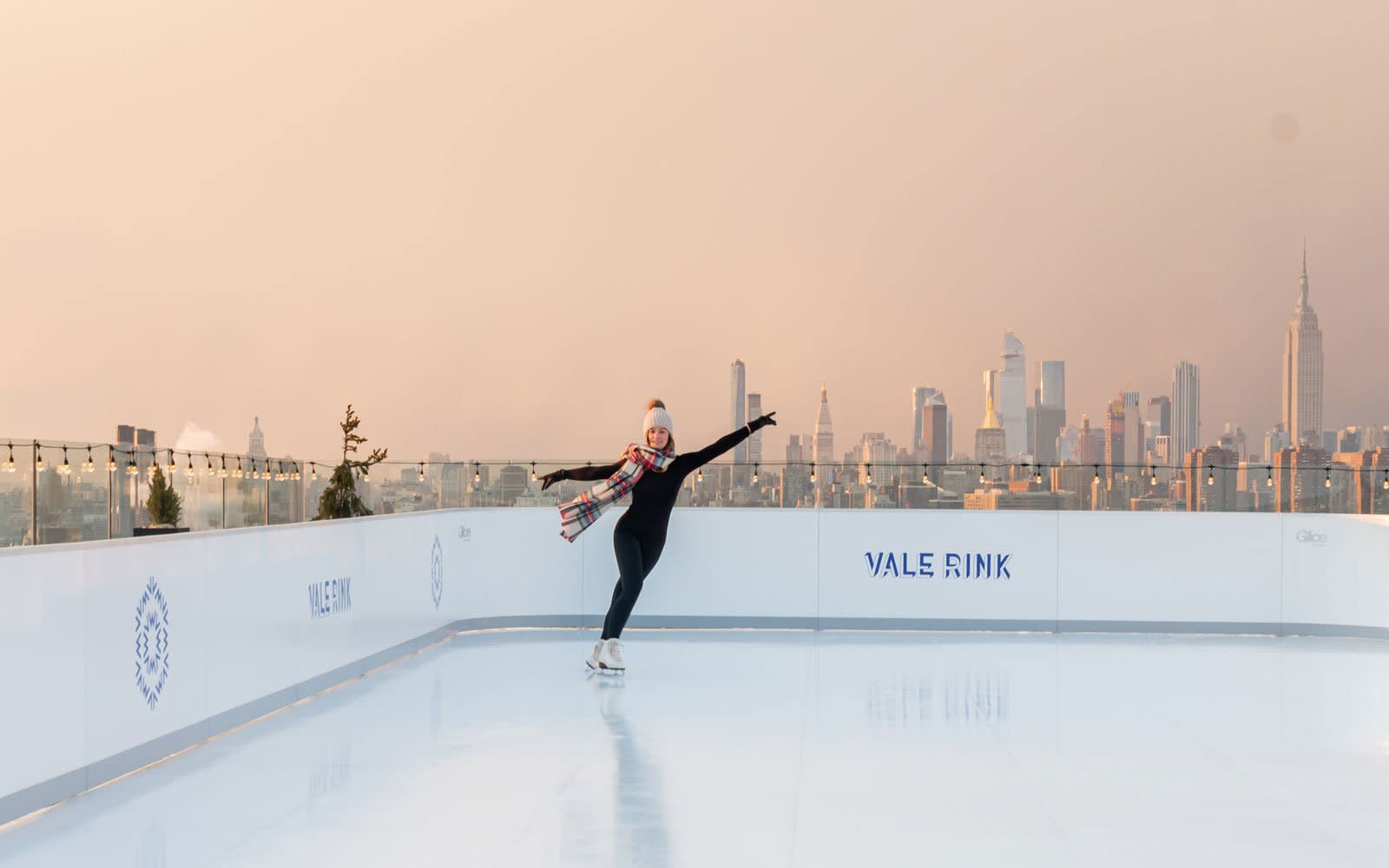 Go Ice Skating on a Rooftop Rink in Brooklyn for Magical Views of the