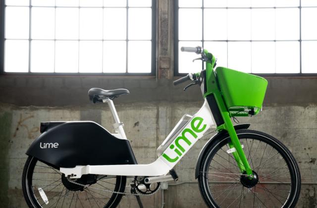 Lime's latest e-bike, the Gen4.