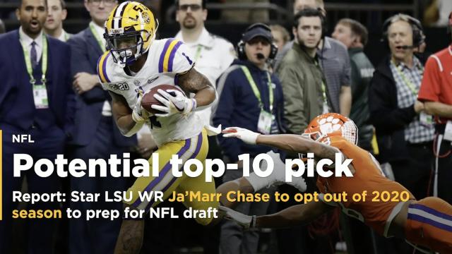 Star LSU WR Ja'Marr Chase reportedly to opt out of 2020 season to prep for NFL draft