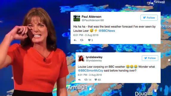 Bbc Weather Presenter Goes Into Hysterical Laughing Fit Live On Air