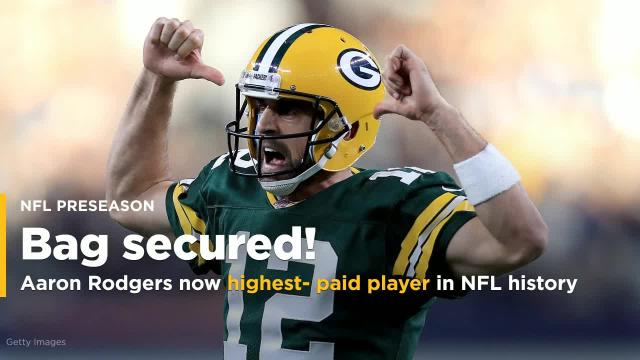 Aaron Rodgers signs record-breaking extension to stay with the Packers