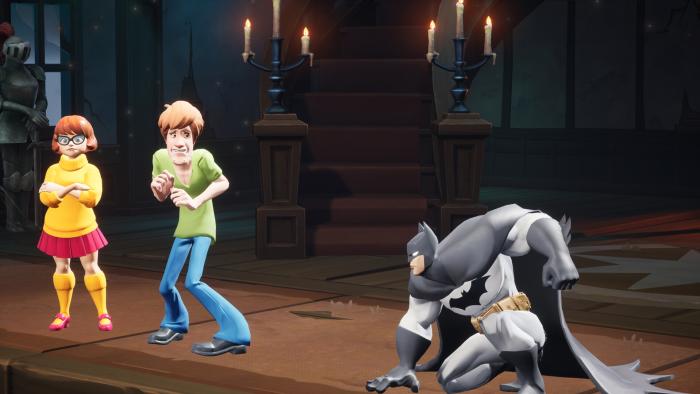 Velma, Shaggy and Batman in MultiVersus.