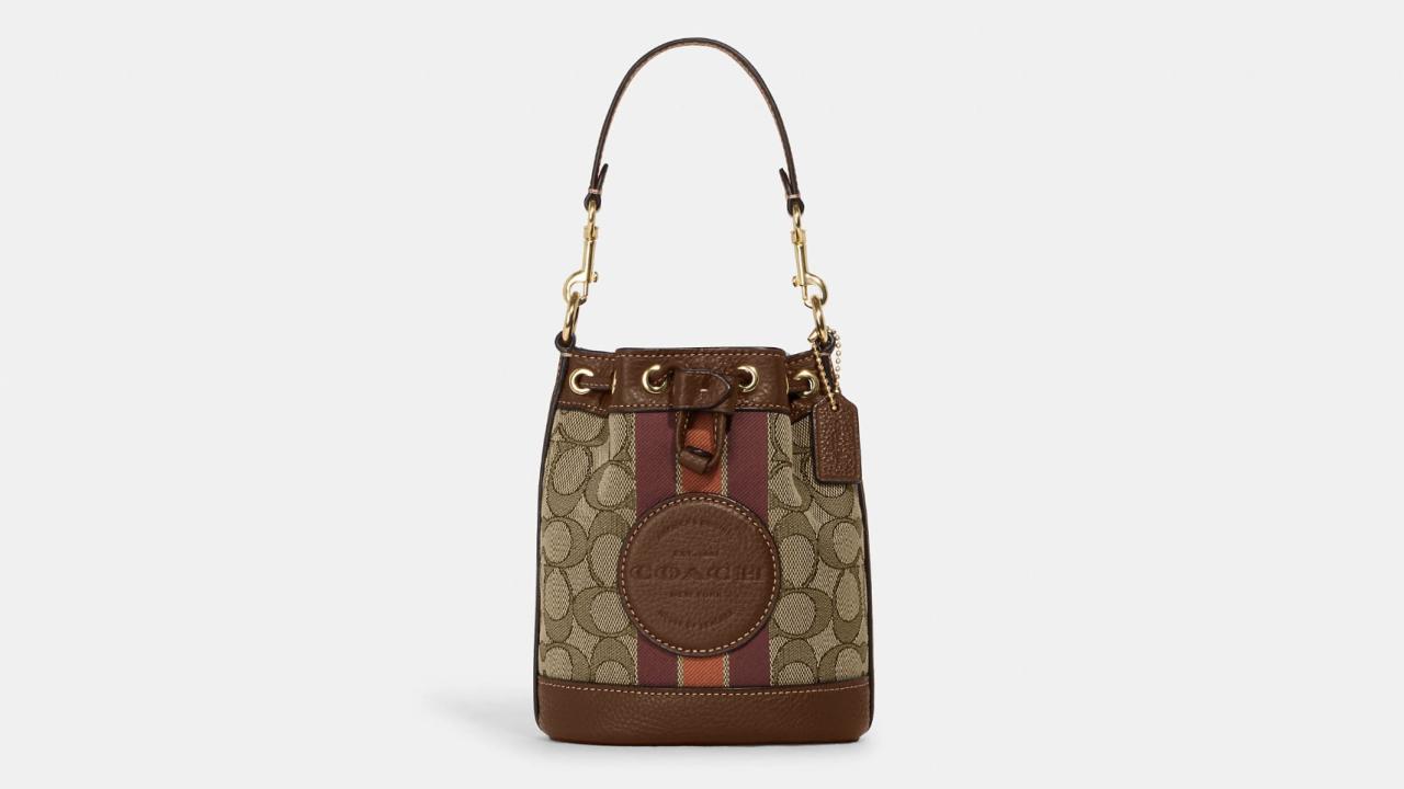 light brown coach mini doctors bag