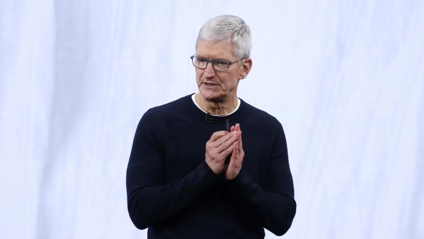 CEO Tim Cook speaks at an Apple event at their headquarters in Cupertino, California, U.S. September 10, 2019. REUTERS/Stephen Lam