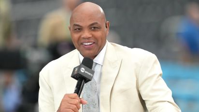 Getty Images - GLENDALE, ARIZONA - APRIL 08:  Basketball analyst Charles Barkley on air before the National Championship game between the Purdue Boilermakers and the Connecticut Huskies at State Farm Stadium on April 08, 2024 in Glendale, Arizona.  (Photo by Mitchell Layton/Getty Images)