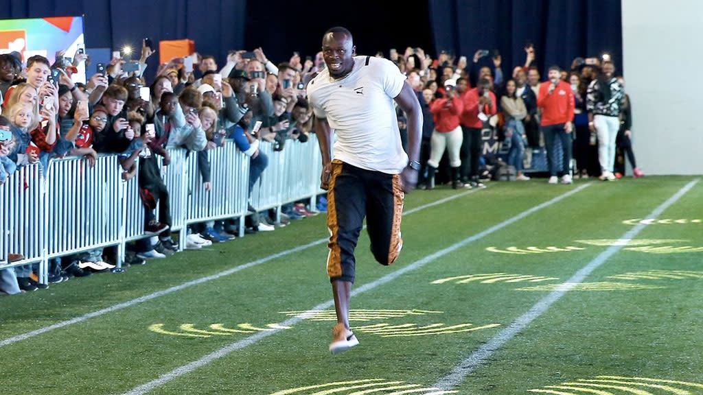 Usain Bolt's record 40yard dash puts NFL players to shame