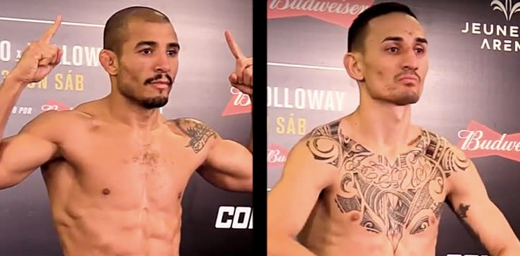 Forlænge audition kantsten Max Holloway vs. Jose Aldo Official, All Fighters Make Weight Ahead of UFC  218