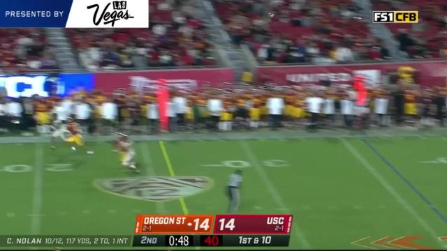 Highlights: Oregon State football wins for the first time at USC since 1960 in 45-27 victory